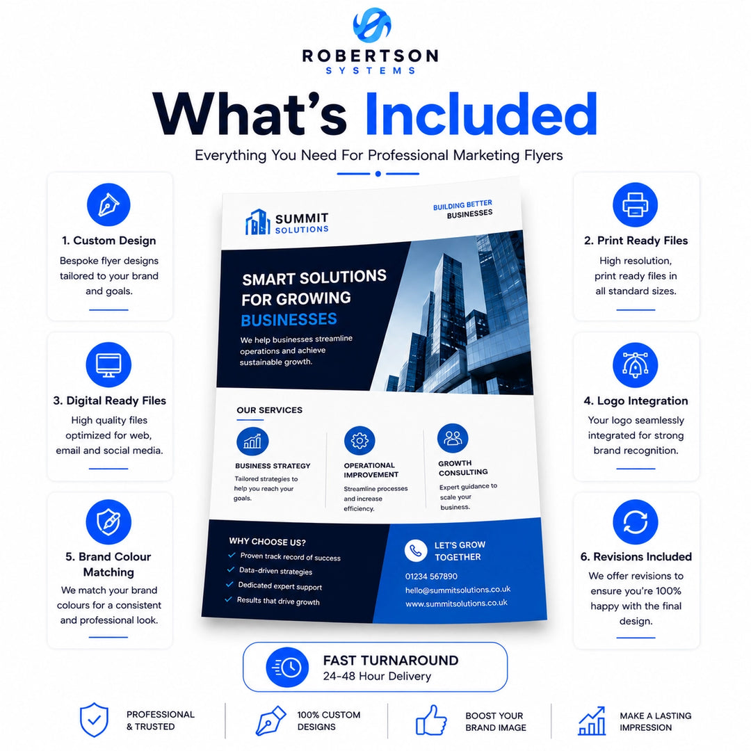 Promotional graphic for Robertson Systems&