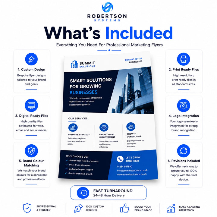 Promotional graphic for Robertson Systems&